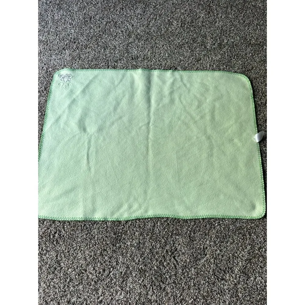 Parents Choice green fleece monkey blanket